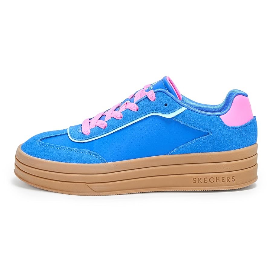 Amazon.com | SKECHERS Girls Zinger Lift Sneaker, Blue/Multi
